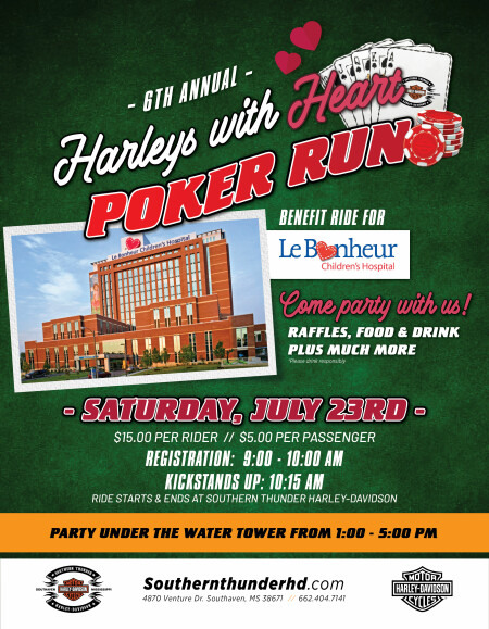 6th Annual Harleys With Heart Poker Run