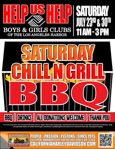 Chill N Grill Boys & Girls Club 7/23 & 7/30