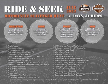 Ride & Seek - Motorcycle Scavenger Hunt