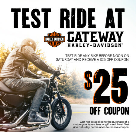 Test Ride at Gateway $25 Off Coupon