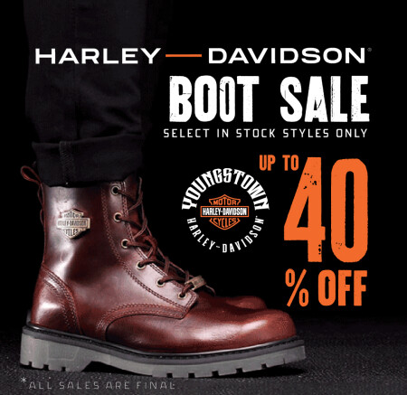 Harley-Davidson® Boot Sale
