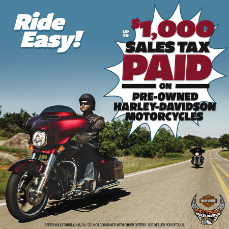 August 2022 Pre-Owned Bike Promos