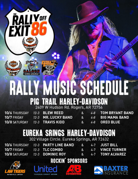 Rally Off Exit 86 Music Schedule