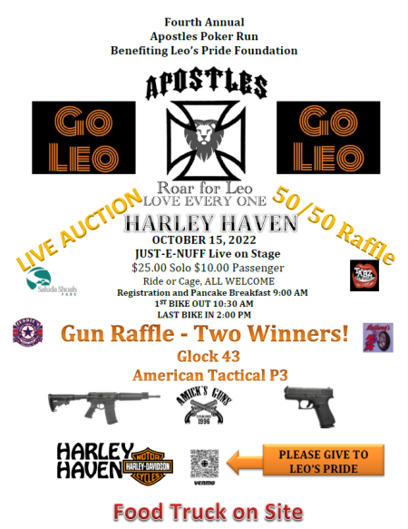4th Annual Apostles Ride benefiting Leo's Pride