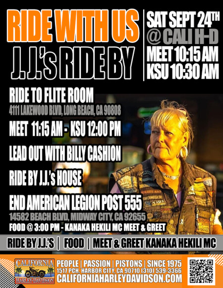 Ride with us to J.J.'s Ride By