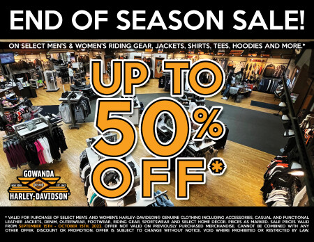 END OF SEASON SALE!
