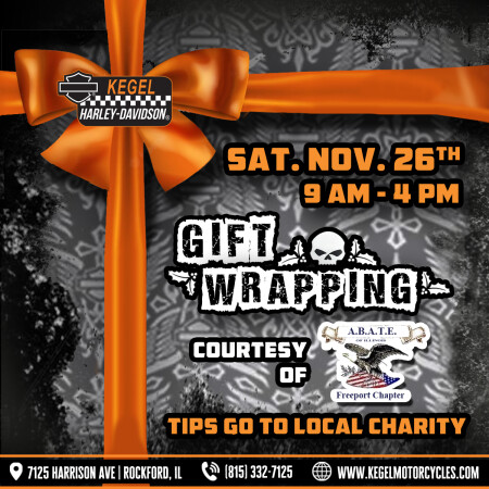 Gift Wrapping with A.B.A.T.E. of IL - Freeport Chapter