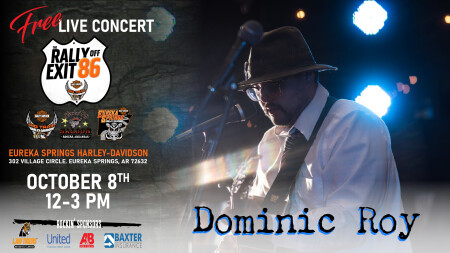 Destination Eureka Springs Saturday Live Music - Dominic Roy