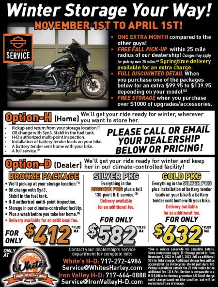 Winter Storage Your Way!