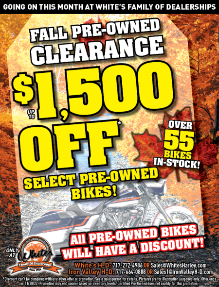 Fall Pre-Owned Clearance
