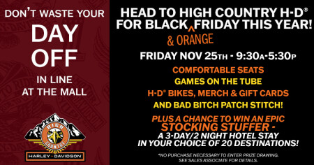 Black and Orange Friday at High Country