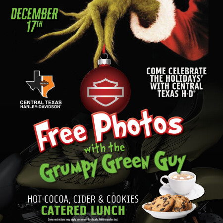 Photos with Santa & The Grumpy Green Guy