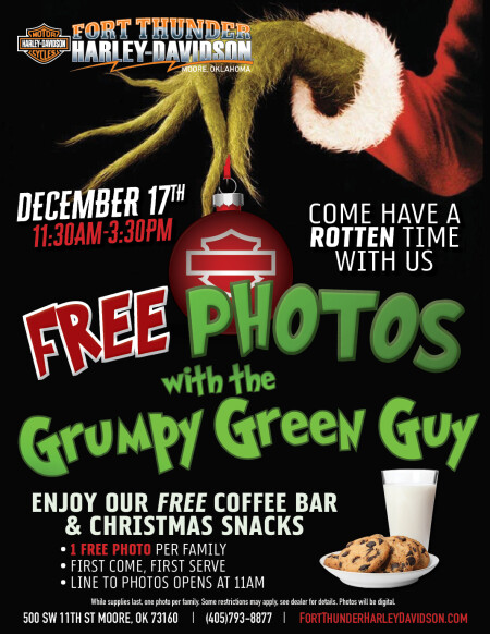 Free Photos With the Grumpy Green Guy