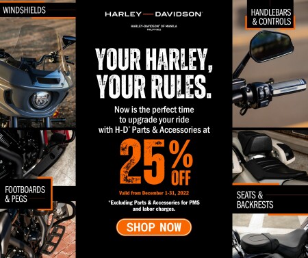 End of Season SALE. Enjoy 25% OFF on all Parts and Accessories