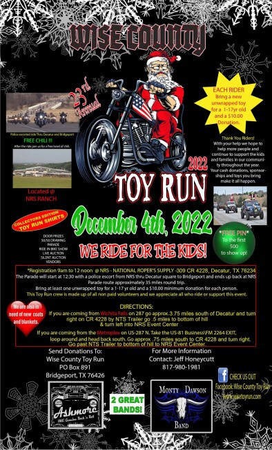 23nd Annual Wise County Toy Run