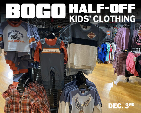 BOGO Half-off Harley- Davidson Kids' Clothing