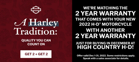 Double Your Warranty at High Country!