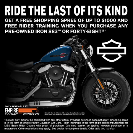 Free Shopping Spree + Rider Training