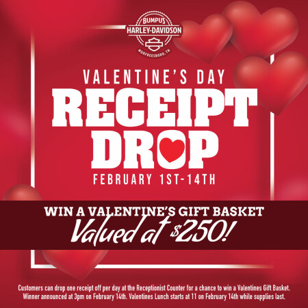 Valentine's Day Receipt Drop