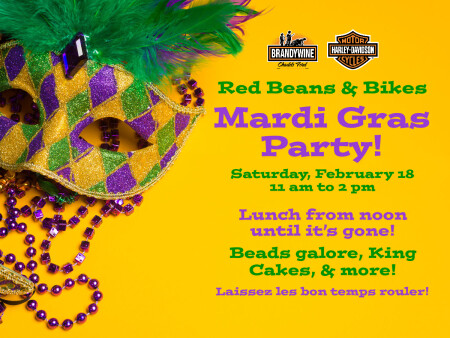 Red beans & bikes - Mardi Gras Party!