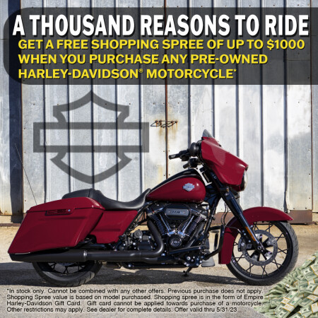 $1000 Shopping Spree and Free Rider Training