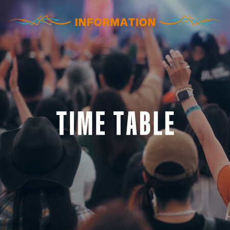 【Information】タイムテーブル公開