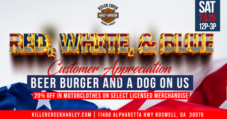 Red White and Blue Tent Event