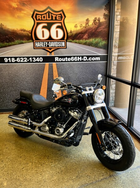 Black 2018 Harley-Davidson Softail Slim FLSL