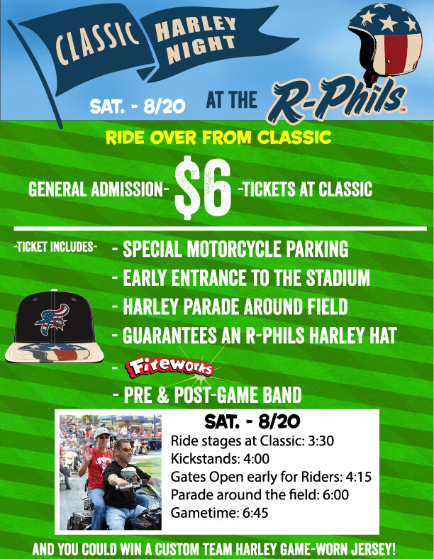 19th Annual Harley Night: Reading Fightin' Phils — OT Sports