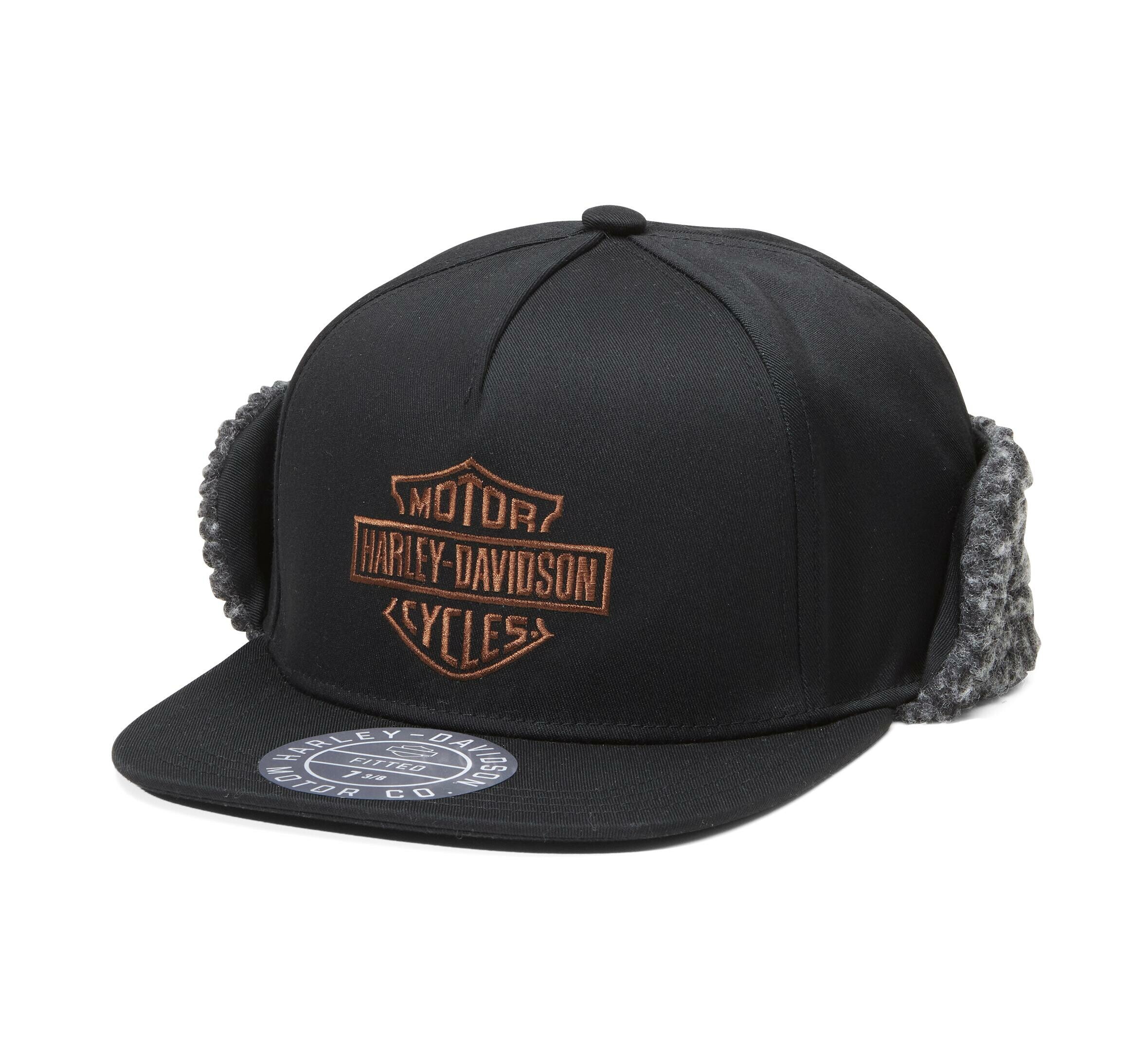 Men's Midwest Flap Hat - Black | Harley-Davidson® Amman