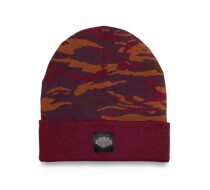 Men's Harley Forever Camo Beanie - Camo - Burgundy