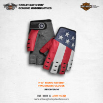 H-D® Men's Patriot Fingerless Gloves