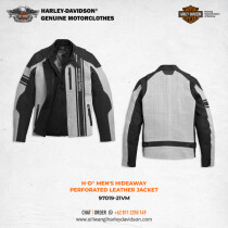 H-D® Men's Hideaway Perforated Leather Jacket