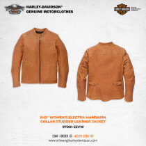 H-D® Women's Electra Mandarin Collar Studded Leather Jacket
