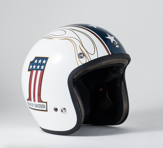 ノ*ー様 Harley-Davidson 注意⚠️鑑賞用ヘルメット No. 1ロゴ3/4ヘルメット | Harley-Davidson® モトロマン