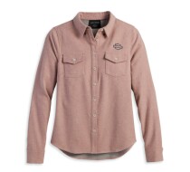 Women's Chrome Warrior Melange Shirt - Ash Rose