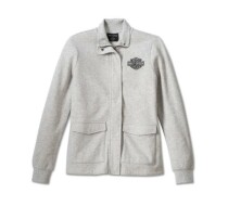 WOMEN'S HILL CLIMBER CREW ZIP FRONT FLEECE JACKET
