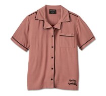 WOMEN'S CLUB CREW CONTRAST PIPING SHIRT