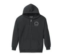 HOODIE-KNIT,BLACK