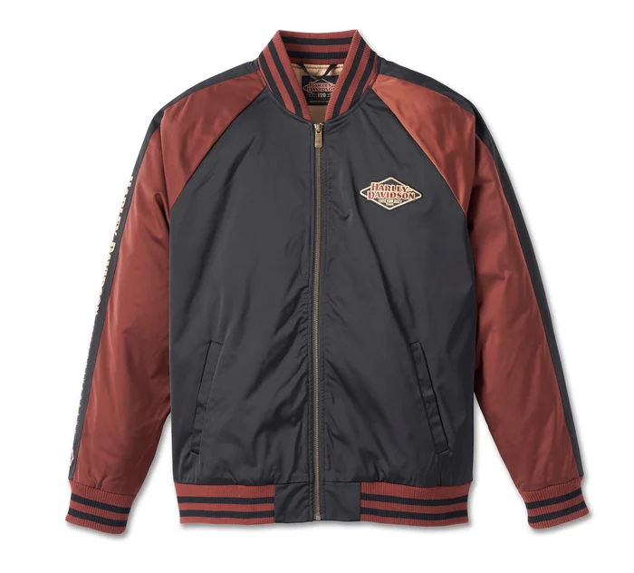 Harley-Davidson 120周年記念スーベニアジャケット Lサイズ 120周年記念ボンバージャケット ブラック -ハーレーダビッドソン