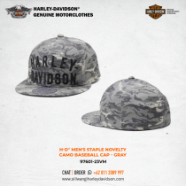 Harley-Davidson® Men's Staple Novelty Camo Baseball Cap - Gray
