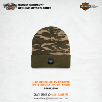 Harley-Davidson® Men's Harley Forever Camo Beanie - Camo- Green