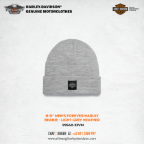 Harley-Davidson® Men's Forever Harley Beanie - Light Grey Heather