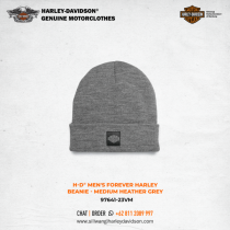 Harley-Davidson® Men's Forever Harley Beanie - Medium Heather Grey