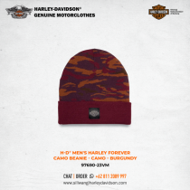 Harley-Davidson® Men's Harley Forever Camo Beanie - Camo - Burgundy