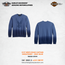 Harley-Davidson® Men's Road Captain Sweatshirt - Gray Blue