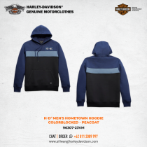 Harley-Davidson® Men's Hometown Hoodie - Colorblocked - Peacoat