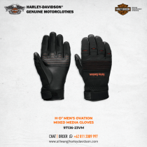 Harley-Davidson® Men's Ovation Mixed Media Gloves
