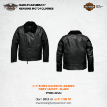 Harley-Davidson® Men's Maverick Leather Biker Jacket - Black