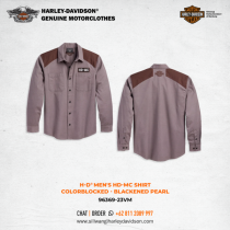 Harley-Davidson® Men's HD-MC Shirt - Colorblocked - Blackened Pearl
